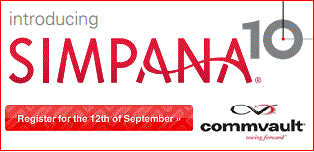 CommVault Simpana 10 Briefing 17th of October